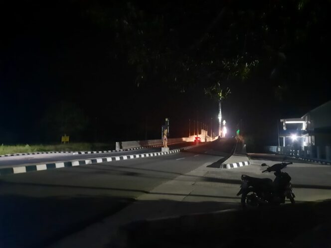 
 Diduga Disabotase Oknum Tak Bertanggung Jawab, Lampu Jembatan Flyover Fatih Galung Gelap Gulita