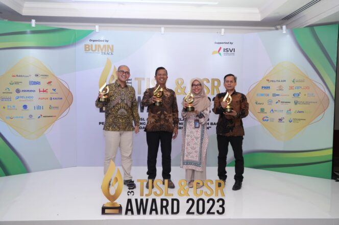 
 Bukit Asam (PTBA) Raih 4 Penghargaan di Ajang TJSL & CSR Award 2023