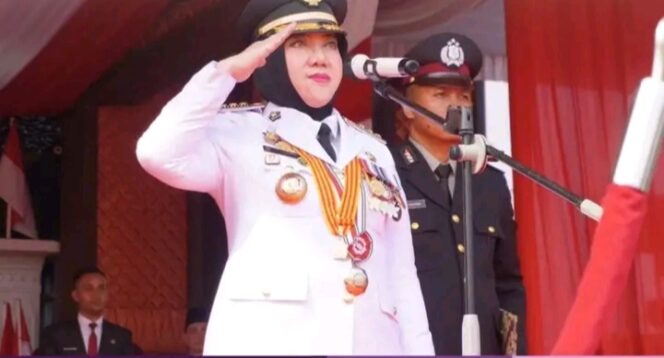 
 Bupati Mura Hj Ratna Machmud Pimpin Upacara HUT RI ke 79