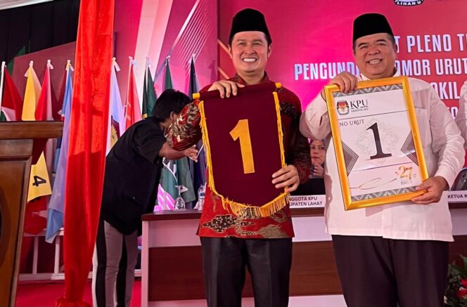 
 Alhamdulillah, Pasangan Yulius Maulana dan Budiarto Marsul Nomor 1