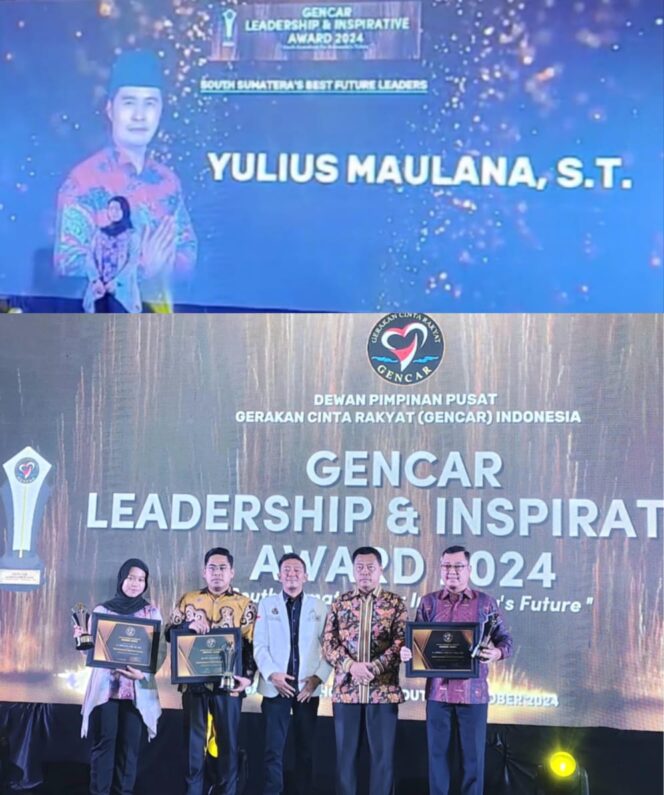 
 Yulius Maulana. ST Raih Penghargaan Leadership And Inspirativ Award 2024