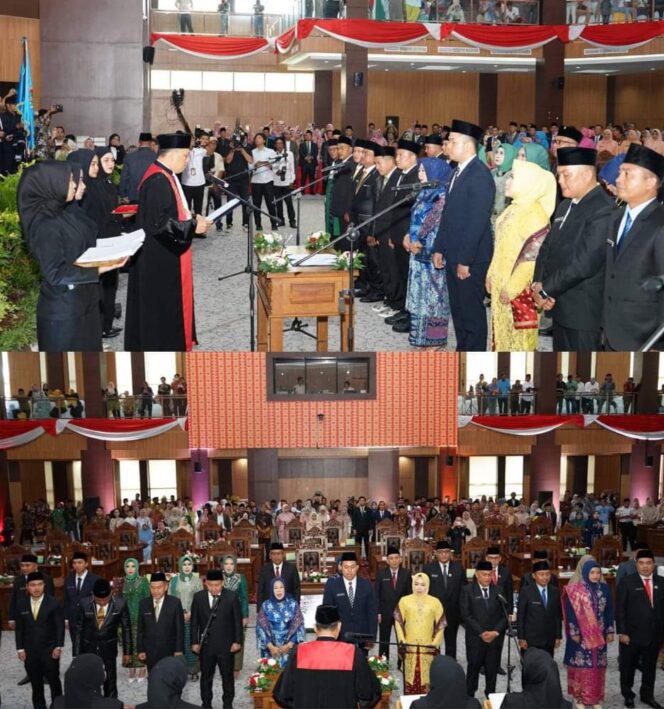 
 Pj Wako Lubuklinggau Koimudin Ucapkan Selamat Kepada 30 Dewan Usai Pelantikan