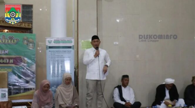 
 Wali Kota Lubuk Linggau Hadiri Tabligh Akbar Tahun Baru Islam 1447 H di Masjid Al-Mujtahidin