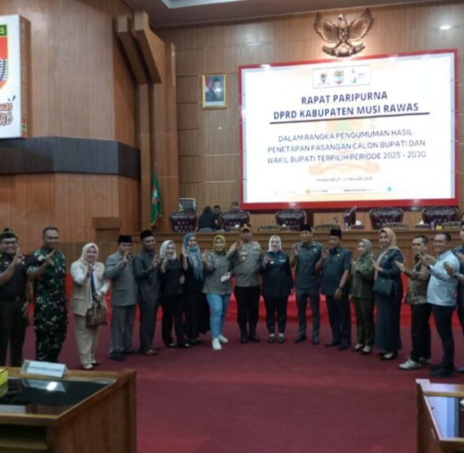 
 Ketua DPRD Mura Pimpin Rapat Paripurna Mendengarkan Pidato Bupati-Wakil Bupati Mura