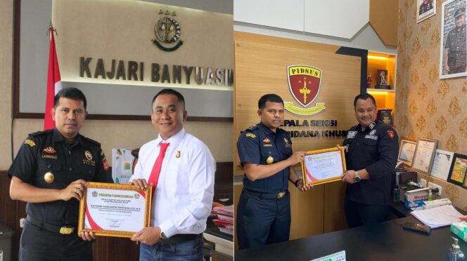 
 Berantas Mafia Cukai dan Pajak, Kajari Banyuasin Terima Penghargaan dari Kanwil DBJC Wilayah Sumbagtim