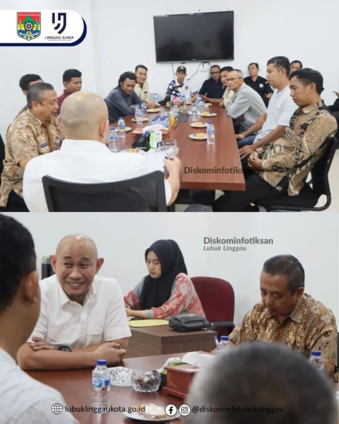 
 Walikota Lubuk Linggau H Rachmat Hidayat Terima Audensi PWI Lubuk Linggau