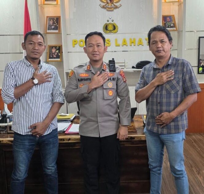 
 Perkuat Sinergi, SMSI Kabupaten Lahat Audensi ke Kapolres