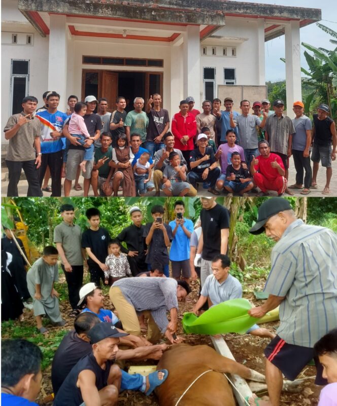 
 Andi Agustian : Pembagian Daging Kurban Musholla Miftahul Huda Kemasyarakat RT 06 Berjalan Sukses dan Lancar