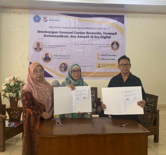 
 JMSI Sumsel Gandeng Kampus, Bekali Mahasiswa Paham Jurus Jurnalistik & Anti-Hoaks