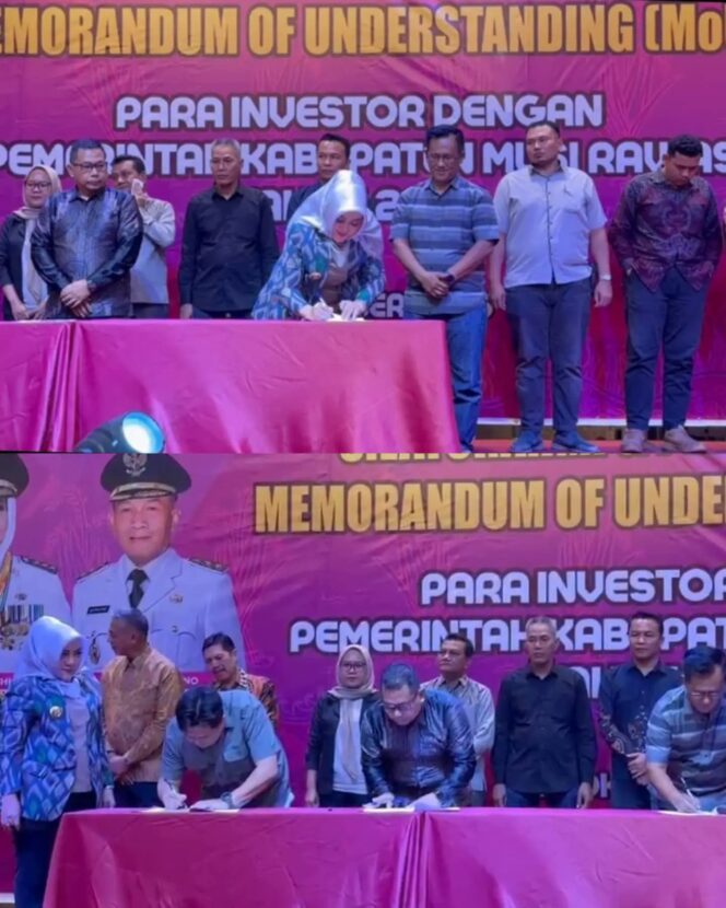 
 Mendorong Percepatan Pembangunan Daerah, Pemkab Musi Rawas MoU Dengan Para Investor
